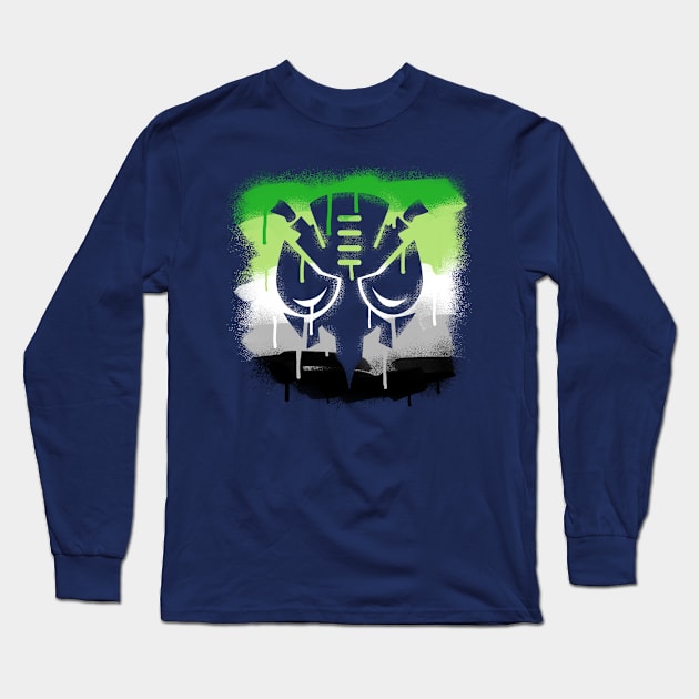 Aromantic Predacon Long Sleeve T-Shirt by candychameleon